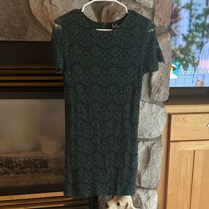 Elegant Green Lace Dress